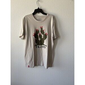 Tumbleweed Texstyles Men’s Graphic Cactus Short Sleeve T-Shirt Tan Size Large